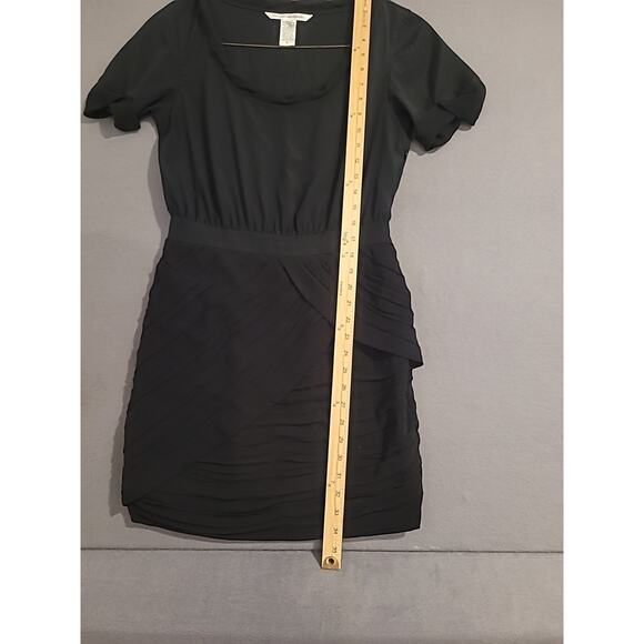 DVF Diane von Furstenberg Black Celia Dress Sz 6 Twist Pleated Chiffon GUC - Picture 11 of 12
